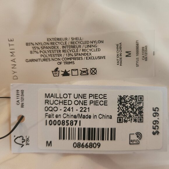 Dynamite Ruched One Piece Swimsuit - Picture 8 of 8